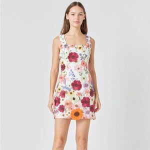 Endless Rose Floral Embroidered Dress